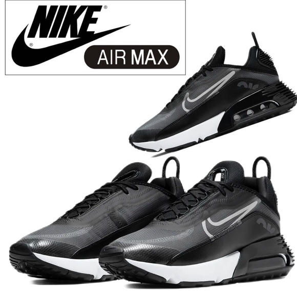 Nike Other - Women's Men's NIKE AirMax 20 90 Black Gray Running Shoe Sneakers 9.5 CW7306-001